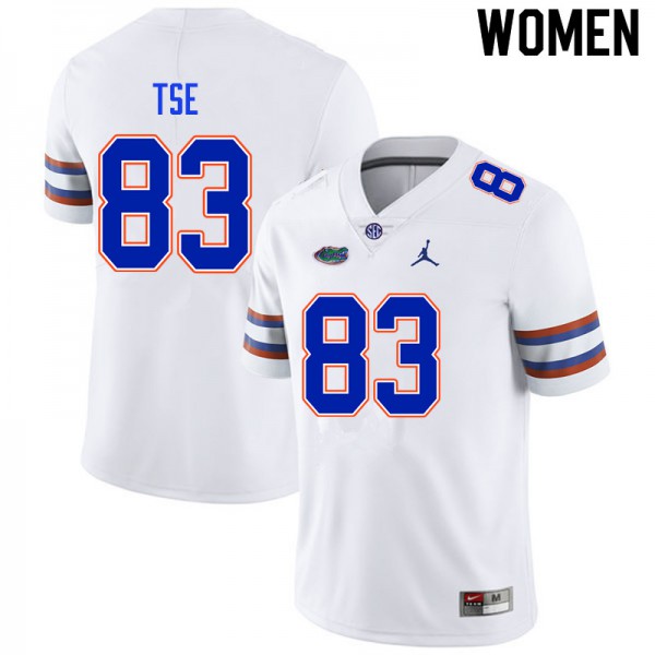 Women #83 Joshua Tse Florida Gators College Football Jerseys White